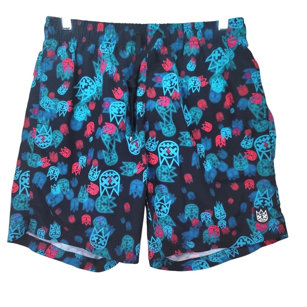 Cult Of Individuality Swim Beach Shorts Mens S Shimuchan Logo AOP Trunks Rare "6